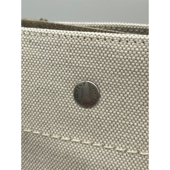 NEW SAINT LAURENT YSL RIVE GAUCHE SUMMER SMALL CANVAS TOTE BAG AUTHENTIC - Picture 9 of 15